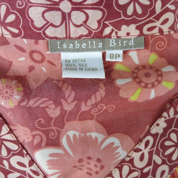 Isabella Bird Silk Fit And Flare Dress Size 8P - Picture 8 of 9